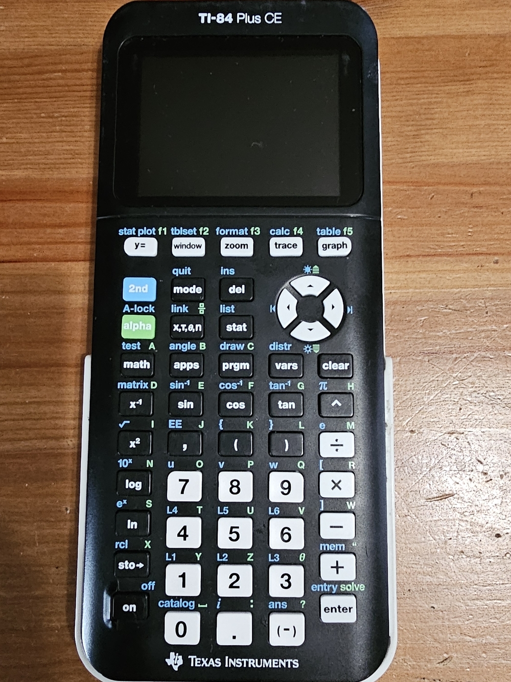 TI-84 Plus CE Graphing Calculator in Black